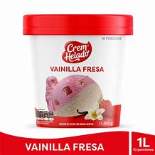 VASO 1 L VAINILLA FRESA 600g